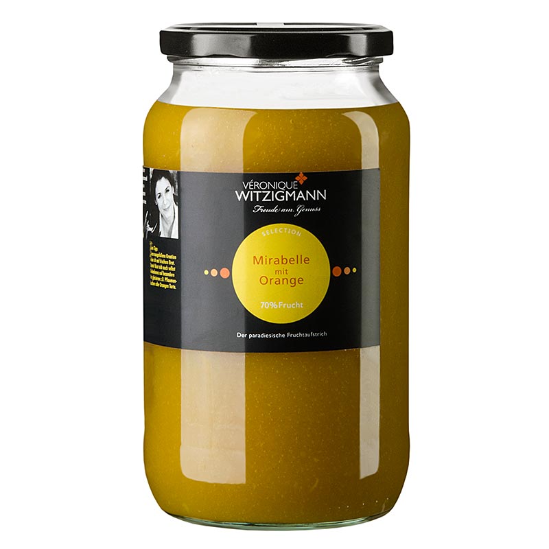 Mirabelle a l`orange - pate a tartiner aux fruits Veronique Witzigmann - 1 kg - Verre