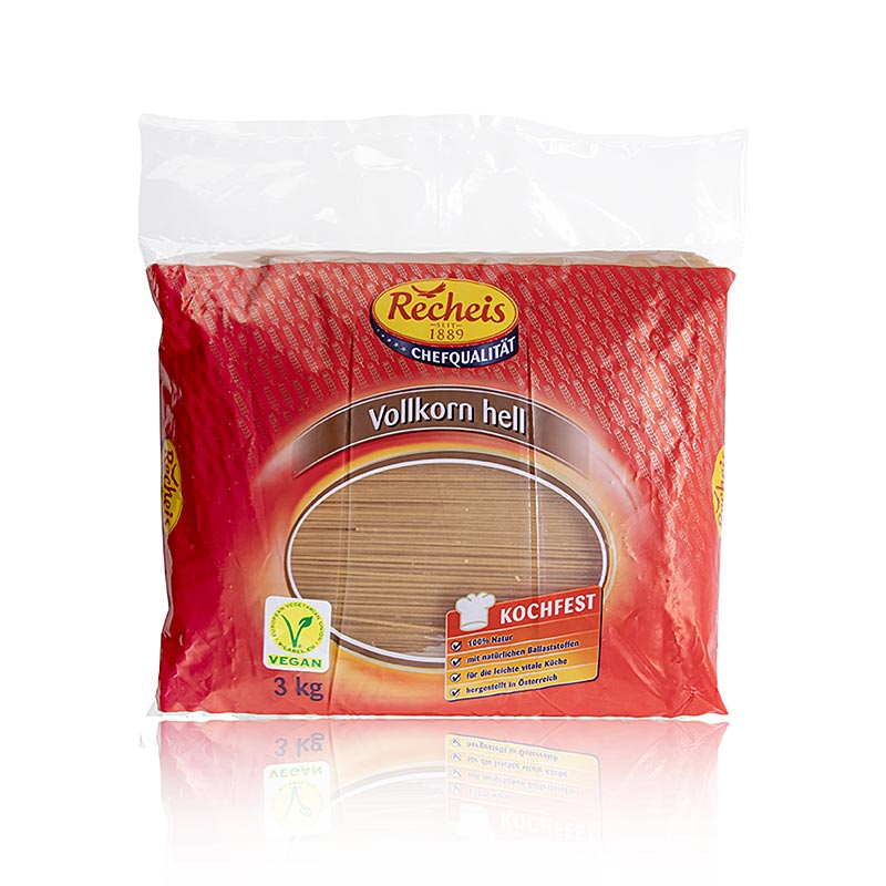 Recheis - volkoren spaghetti, licht - 3 kg - tas