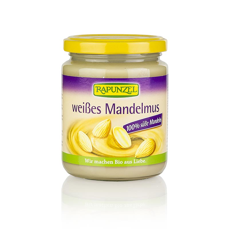 Manteiga de amendoa, branca, vegana, Rapunzel, organica - 250g - Vidro