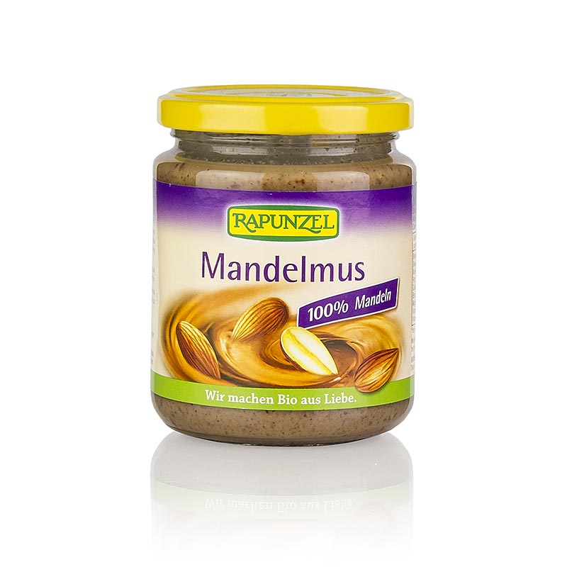 Mandlove maslo, hnede, veganske, Rapunzel, organicke - 250 g - sklo