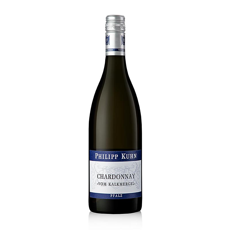 2022 Chardonnay van kalksteenmergel, droog, 13% vol., Philipp Kuhn - 750 ml - Fles