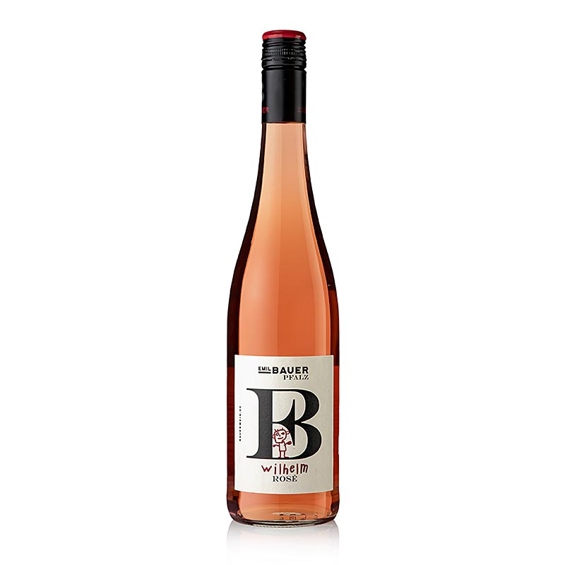 2023 Wilhelm droge rose wijn QW Pfalz, Emil Bauer en zonen - 750 ml - Fles