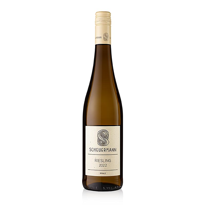 2022 Riesling, seco, 11,5% vol., Scheuermann, organico - 750ml - Garrafa