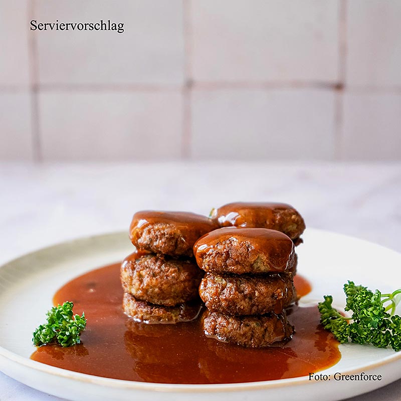 Greenforce - veganske minifrikadeller lavet af aerteprotein - 3 kg - Pap