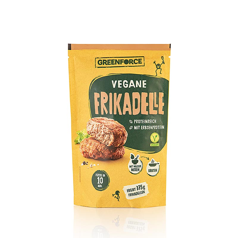 Greenforce Mix til veganske frikadeller, lavet af aerteprotein - 125 g - taske