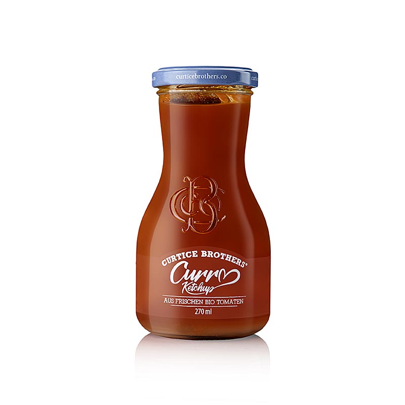 Organic Curry Ketchup, Curtice Brothers, BIO - 270 ml - Flasche