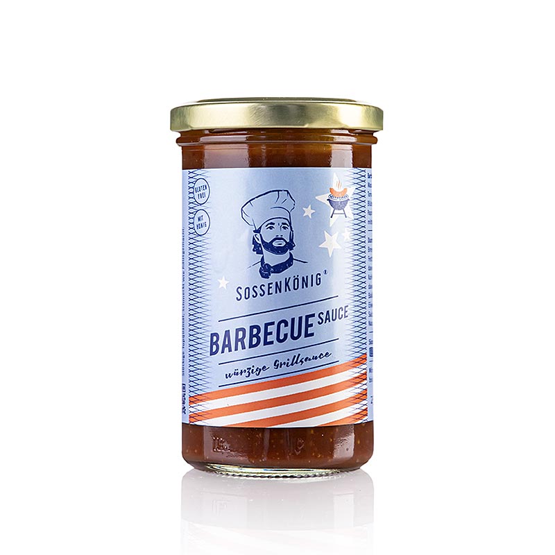 Sossenkönig - Barbecue Sauce (BBQ), küchenfertige Sauce, Glas - 250 ml - Glas