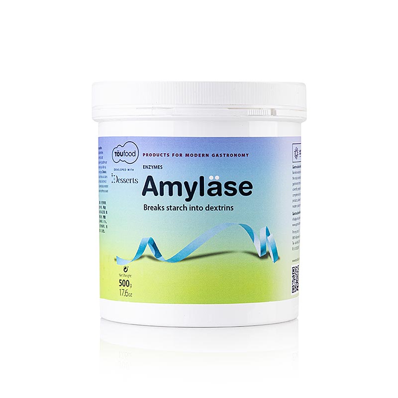 AMYLÄSE Powder, Amylase Enzym, 500g, TÖUFOOD - 500 g - Pe-dose