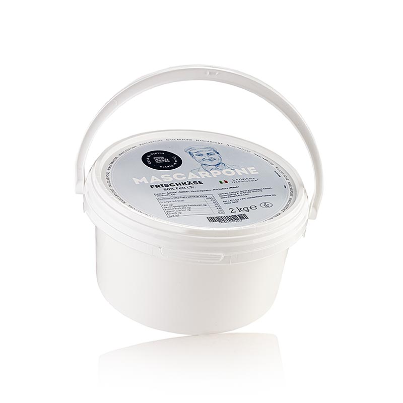 Mascarpone cream cheese, 80% fat, Casa di Pietro - 2kg - PE bucket