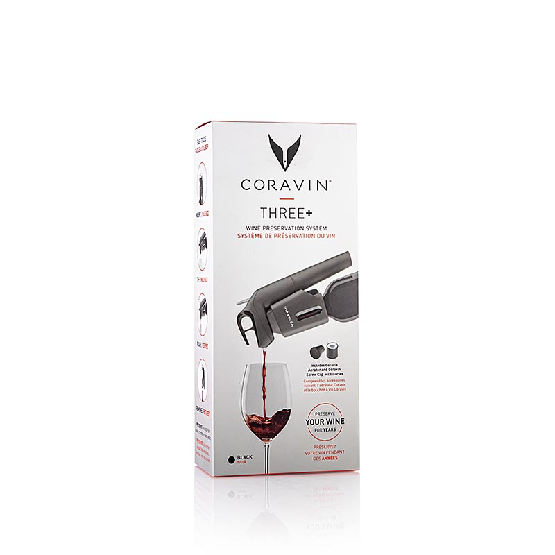 Coravin Timeless Three+ Weinkonservierungssystem, mit Zubehör - 6 tlg. - Karton