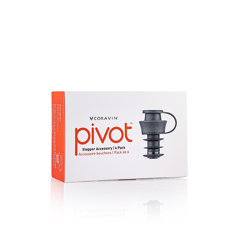 Sistema de acesso ao vinho Coravin - Rolhas pivotantes - 6 pecas - Cartao