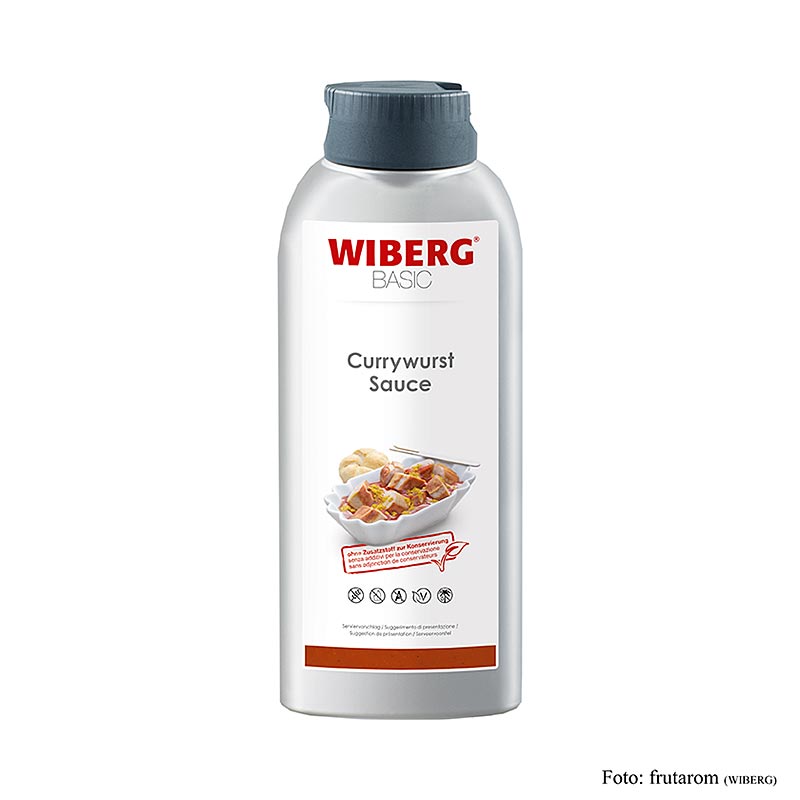 WIBERG BASIC Curryworstsaus, zonder bewaarmiddelen, knijpfles - 635 ml - PE-fles