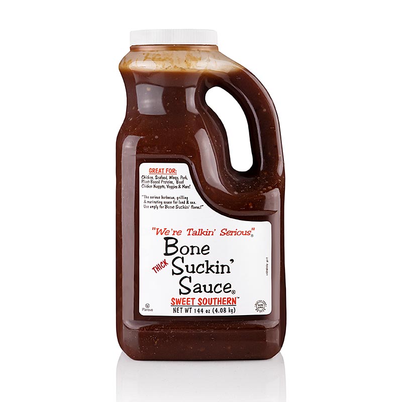 Bone Suckin` Zoete Zuidelijke BBQ-saus, dikker, Ford`s Food - 3,7L - Pe-canist.