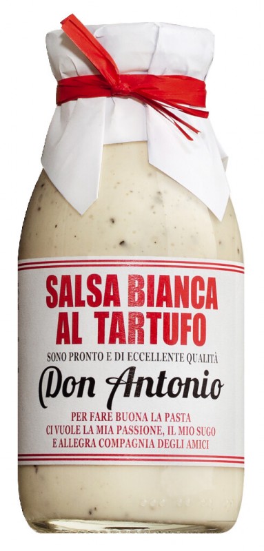 Salsa bianca al tartufo, Creamy sauce with summer truffle, Don Antonio - 240ml - Bottle