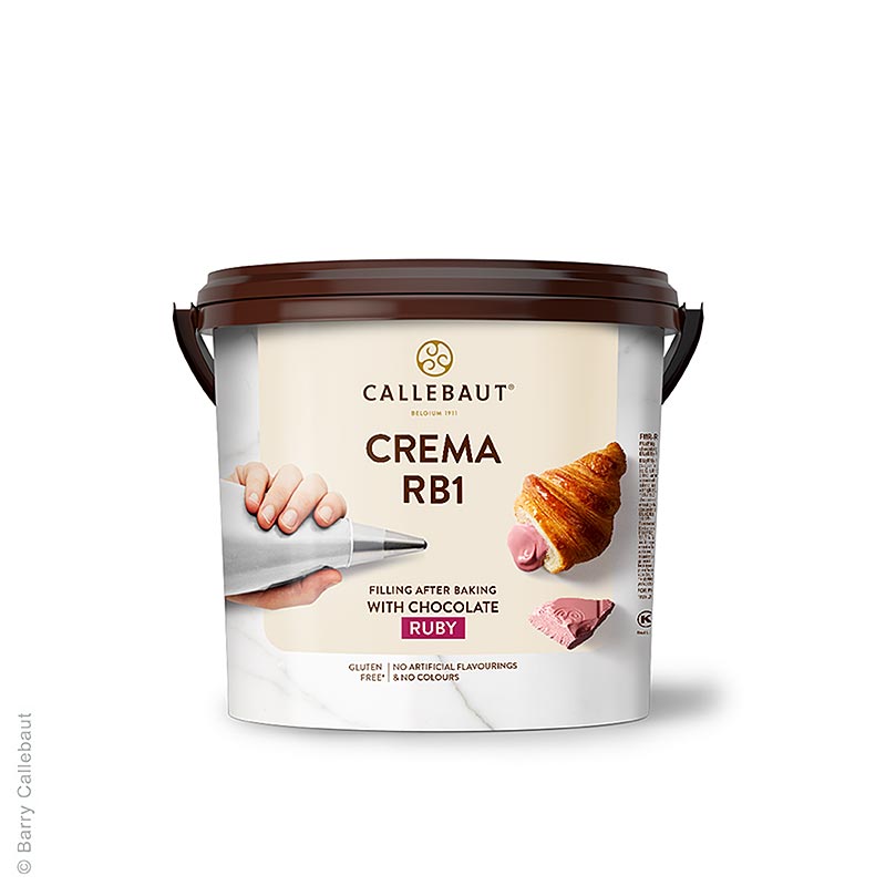 Crema - Ruby RB1, mit Ruby Schokolade, Callebaut (FMR?RUBY36?651) - 5 kg - Pe-dose