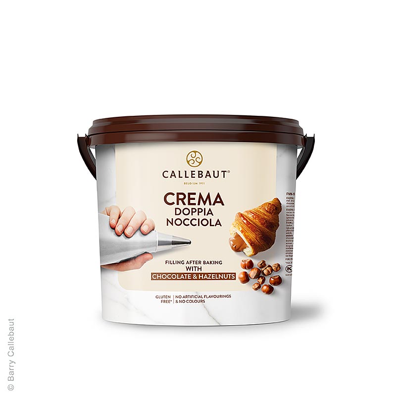 Crema - Doppia Nocciola, geröstete Haselnuss, Callebaut (FNN?S1835?651) - 5 kg - Pe-eimer