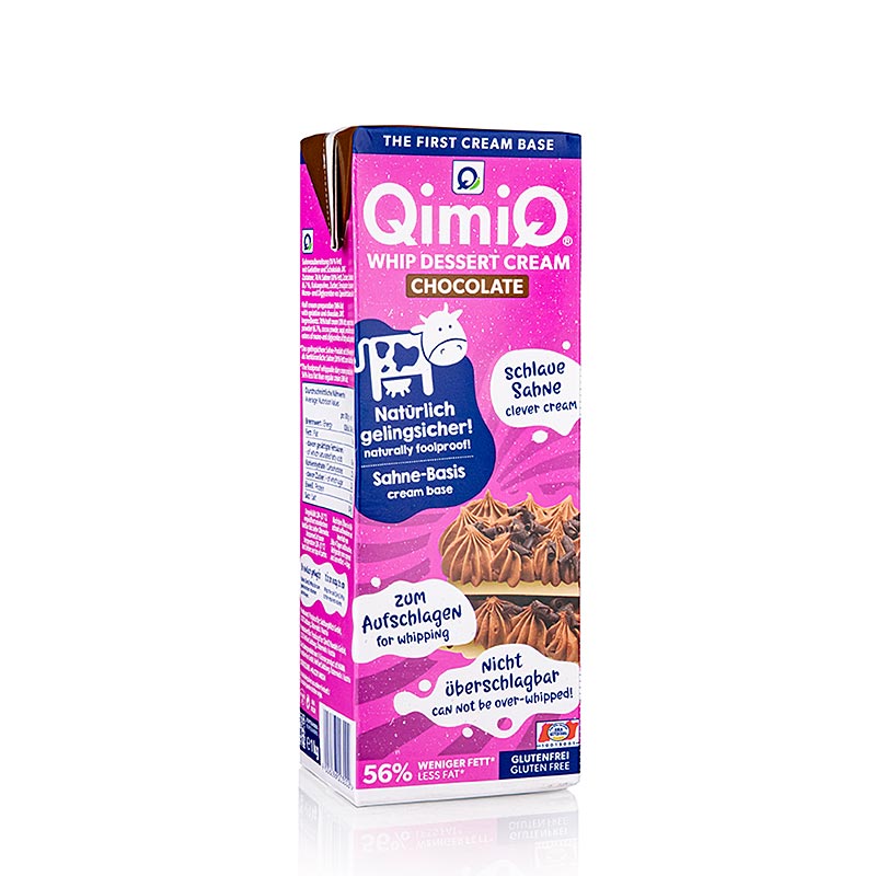 QimiQ Whip chocolate, postre frio de crema batida, 16% de grasa - 1 kg - tetra