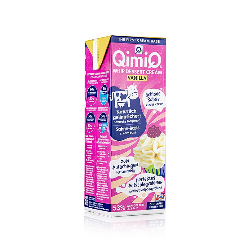 QimiQ Whip Vanilla, cold whipped cream dessert, 17% fat - 1 kg - Tetra