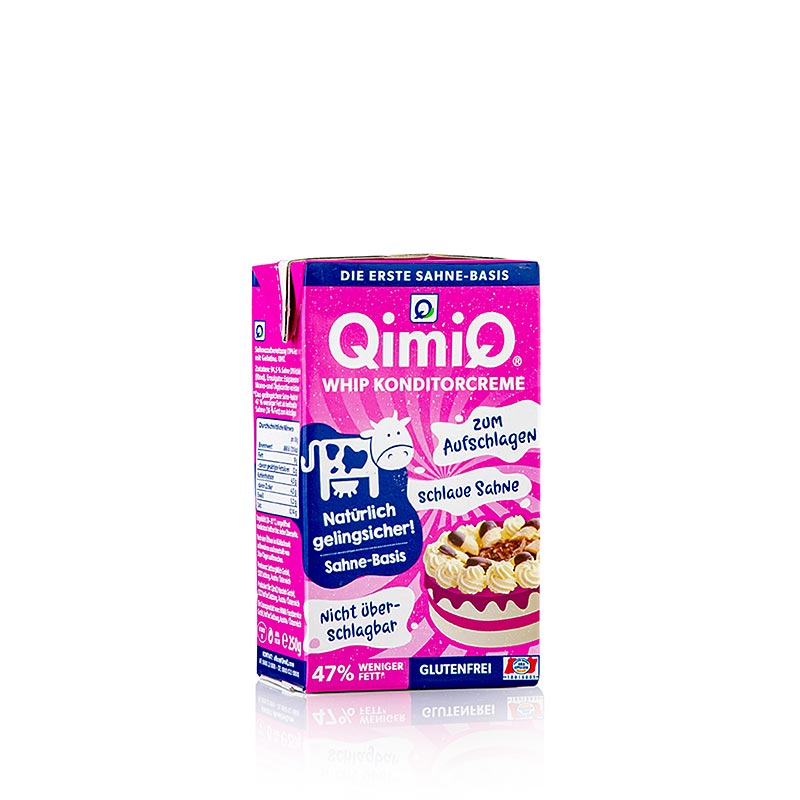 QimiQ Whip Natur, zum Aufschlagen für süße & pikante Cremes, 19% Fett - 250 g - Tetra