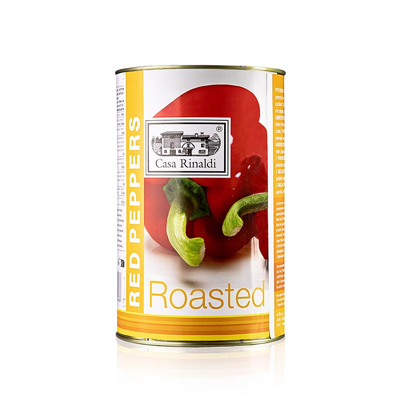 Rote Paprika, gegrillt, eingelegt, Casa Rinaldi - 4,2 kg - Dose