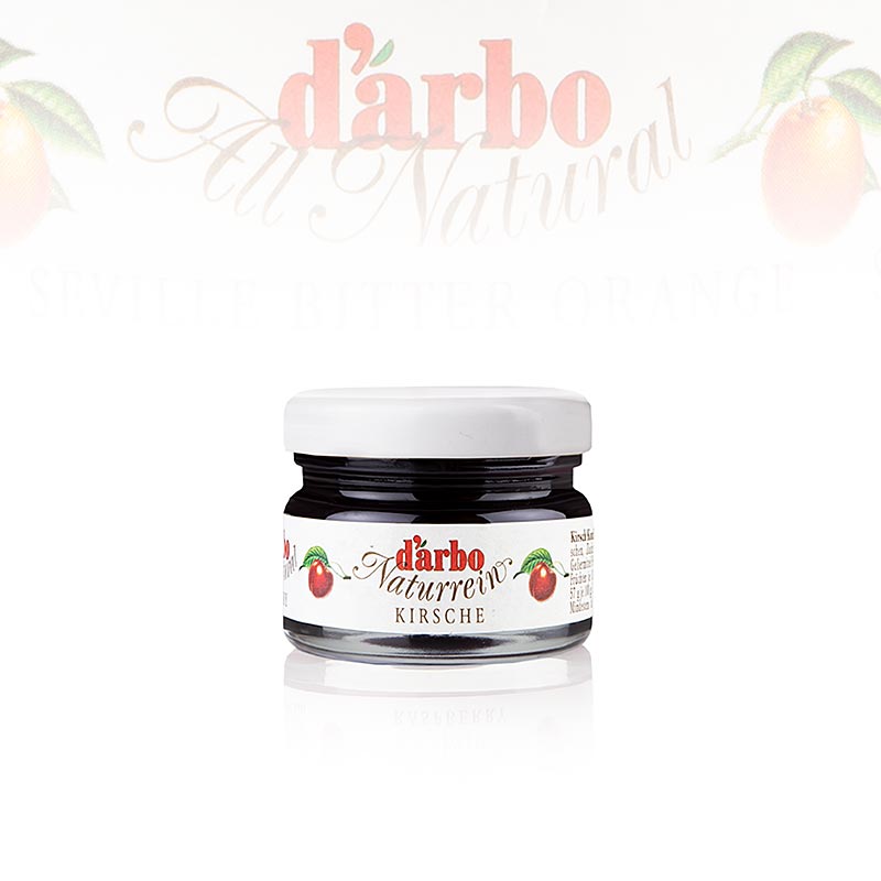 darbo - Cherry Jam Extra, portion jars - 1.68kg, 60x28g - Cardboard