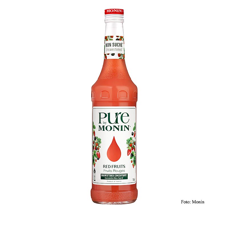 Monin PURE frutos rojos sin azucar - 750ml - Botella