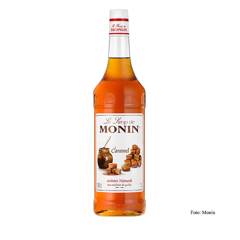 Sirop de caramel Monin - 1 litre - Bouteille