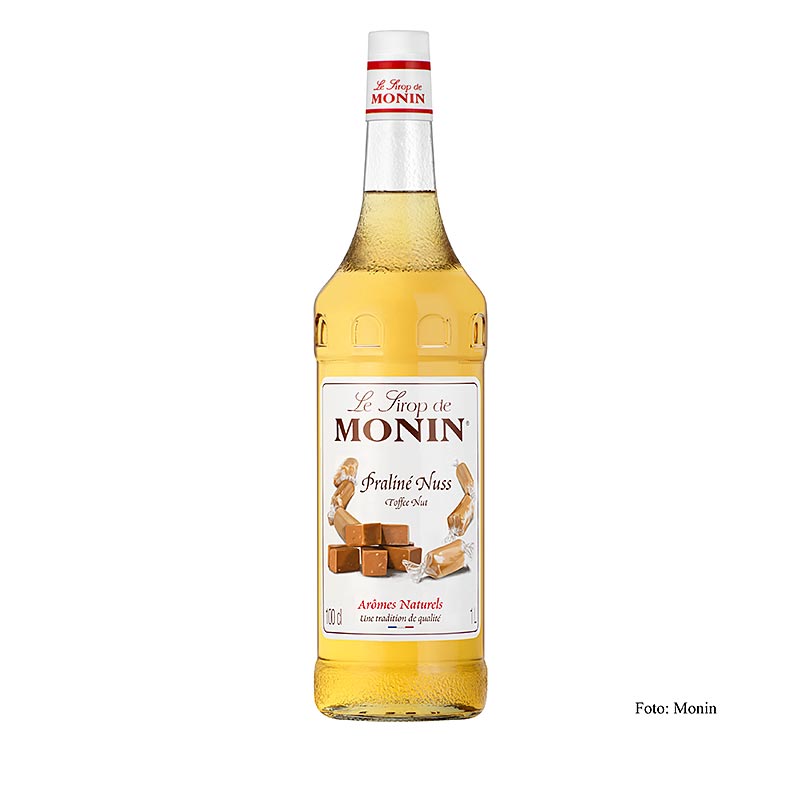 Monin Praline Nuss Sirup 1:8, 1l, Glasflasche - 1 l - Flasche