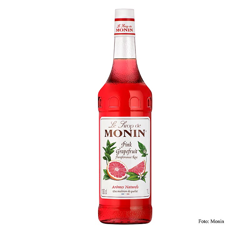 Syrop Monin Rozowy Grejpfrut 1:8 - 1 litr - Butelka