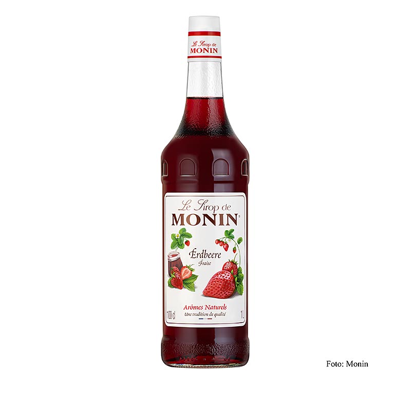 Sirop de fraise Monin 1:8 - 1 litre - Bouteille