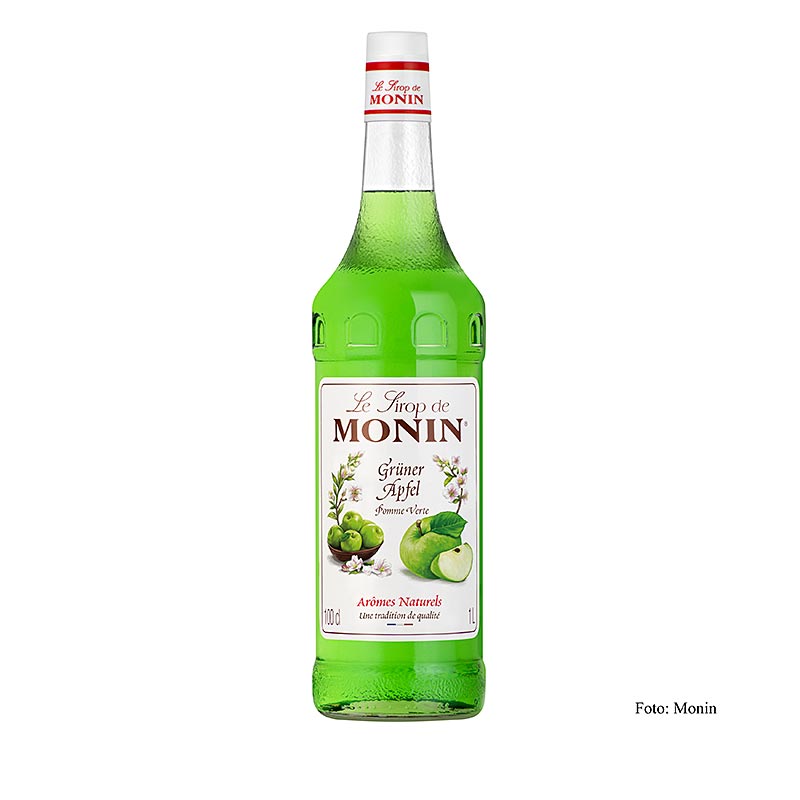 Monin Green Apple Syrup 1:8 - 1 litre - Bottle