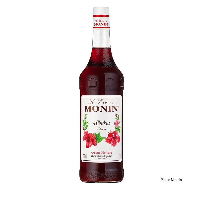 Monin Hibiskus Sirup 1:8 - 1 l - Flasche