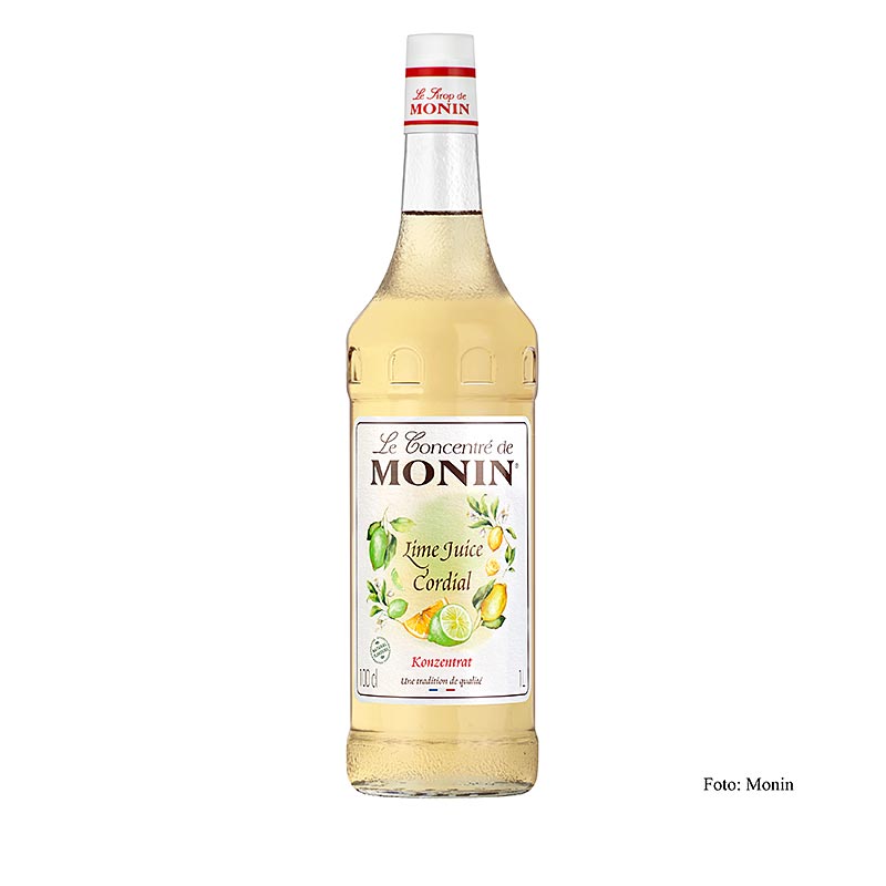 Monin Lime Juice (Limonensaft) Cordial Mixer - 1 l - Flasche