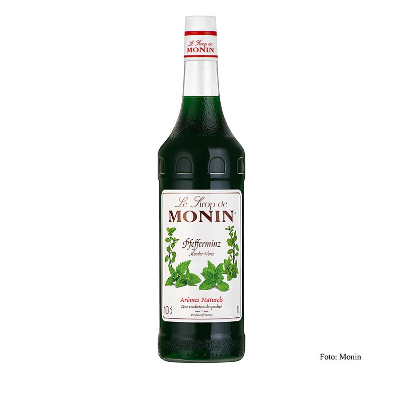 Monin Pfefferminz Sirup, grün 1:8 - 1 l - Flasche