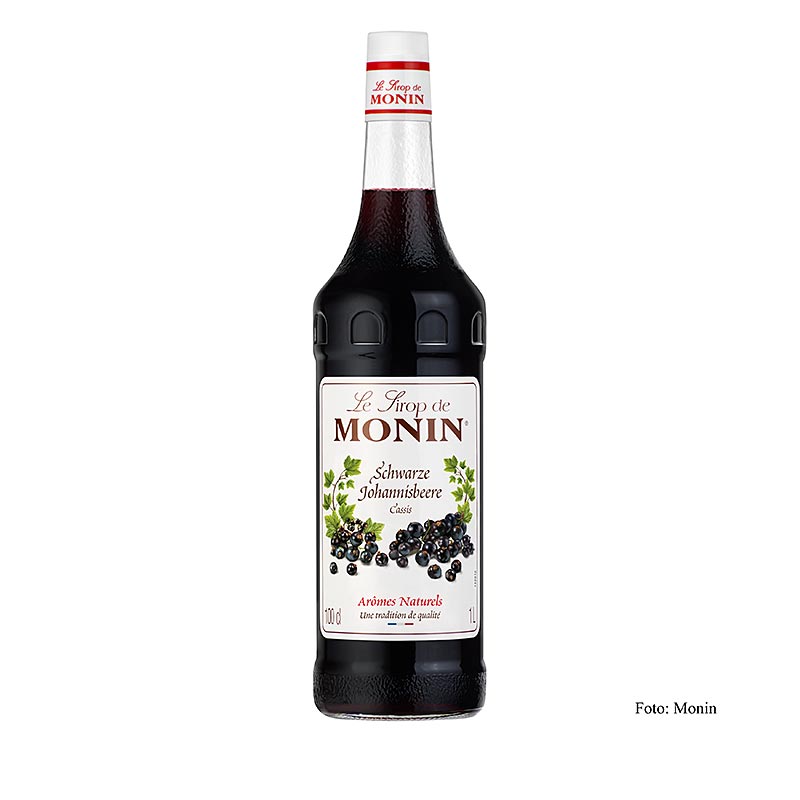 Monin Sirop de Cassis (Cassis) 1:8 - 1 litre - Bouteille