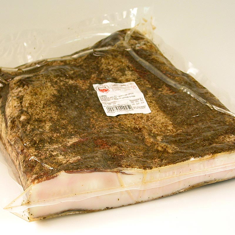 Lardo - toskanska slanina, Montalcino salumi - cca 4,2 kg - vakuum