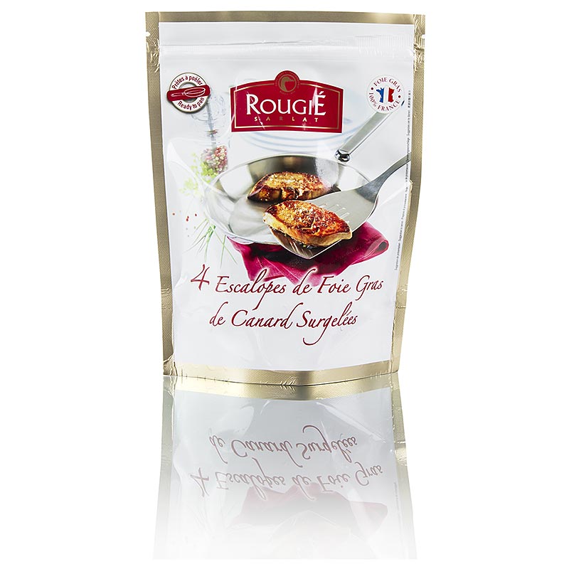 Kacacia foie gras, 4 platky po cca 45 g, z Rougie - 180 g, 4 x 45 g - taska