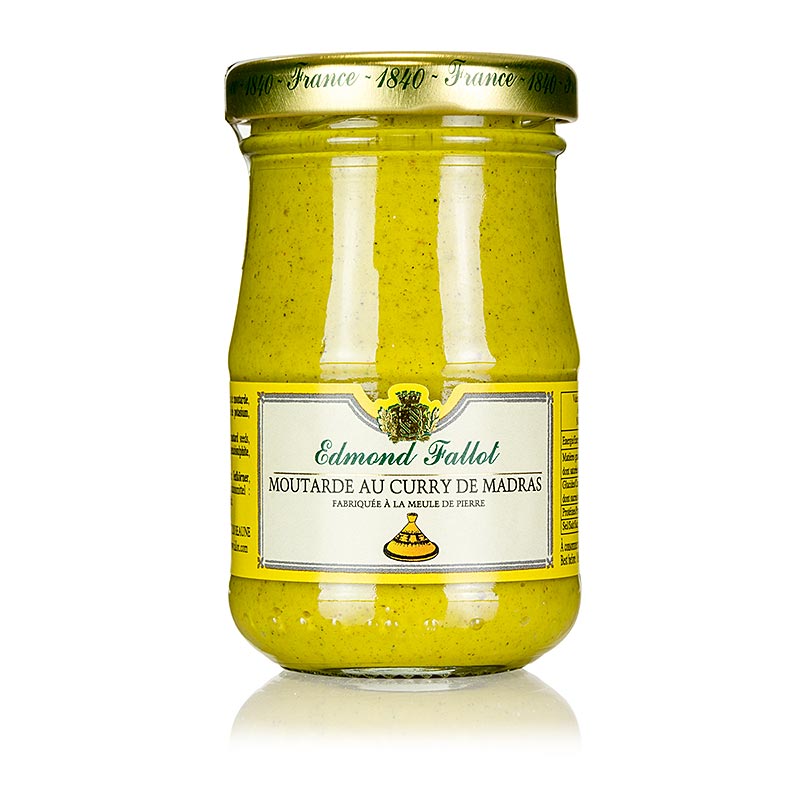 Fallot - Mustard Dijon, enak, dengan kari Madras, pedas - 100ml - Kaca