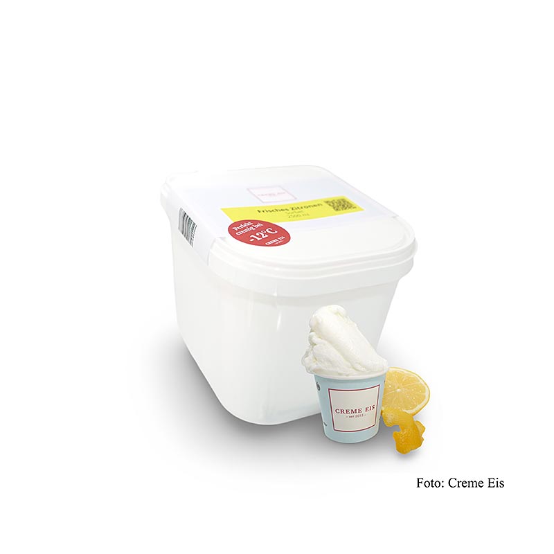 Lody smietankowe - sorbet cytrynowy, weganskie - 2,5 l - Skorupa PE