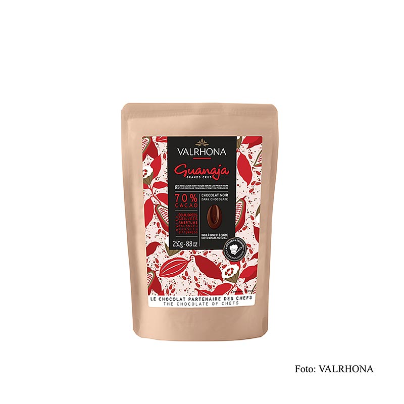 Valrhona Guanaja, dark chocolate 70%, callets - 250 g - bag