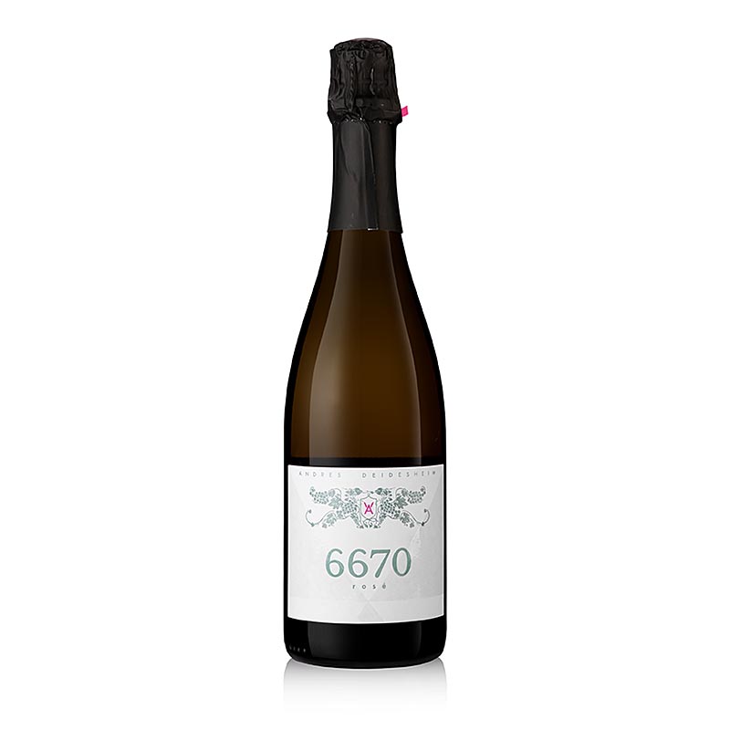 2021er Cuvee 6670 Rose, Brut Sekt, 12 % vol., Andres - 750 ml - Flasche