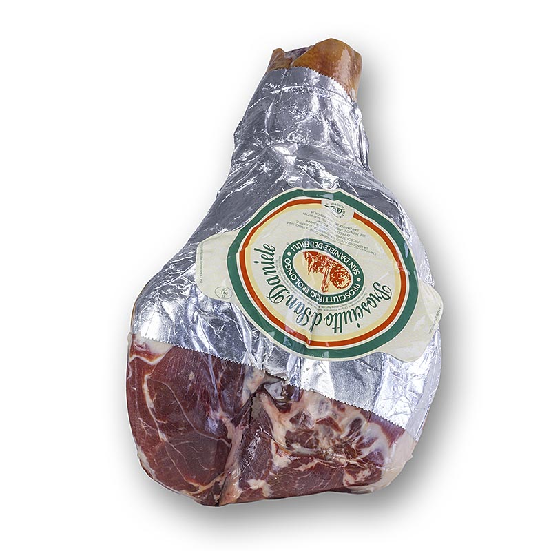 San Daniele sunka DOP, cela vykostena sunka, viazana rucne - cca 7,5 kg - vakuum