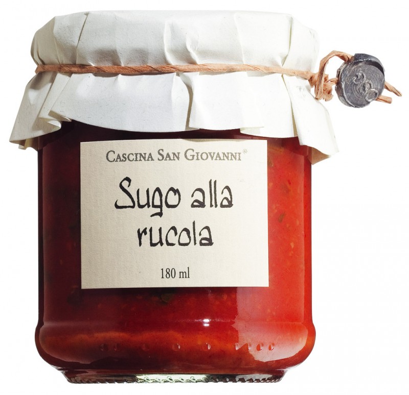 Sugo alla rucola, sauce tomate a la roquette, Cascina San Giovanni - 180 ml - Verre