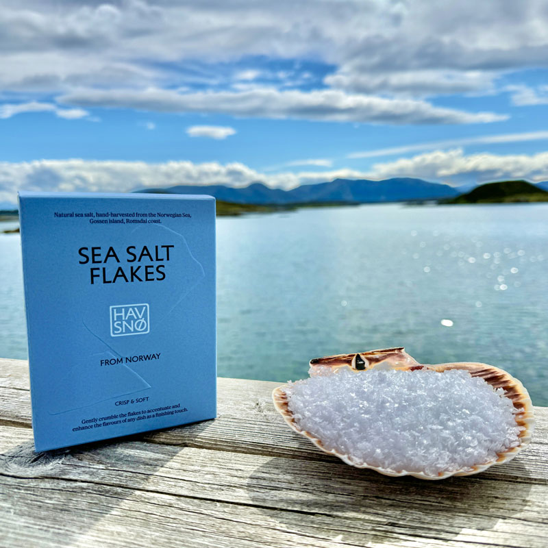 HAVSNO, HAVSNØ sea salt flakes, from Norway - 175g - Carton / Bag