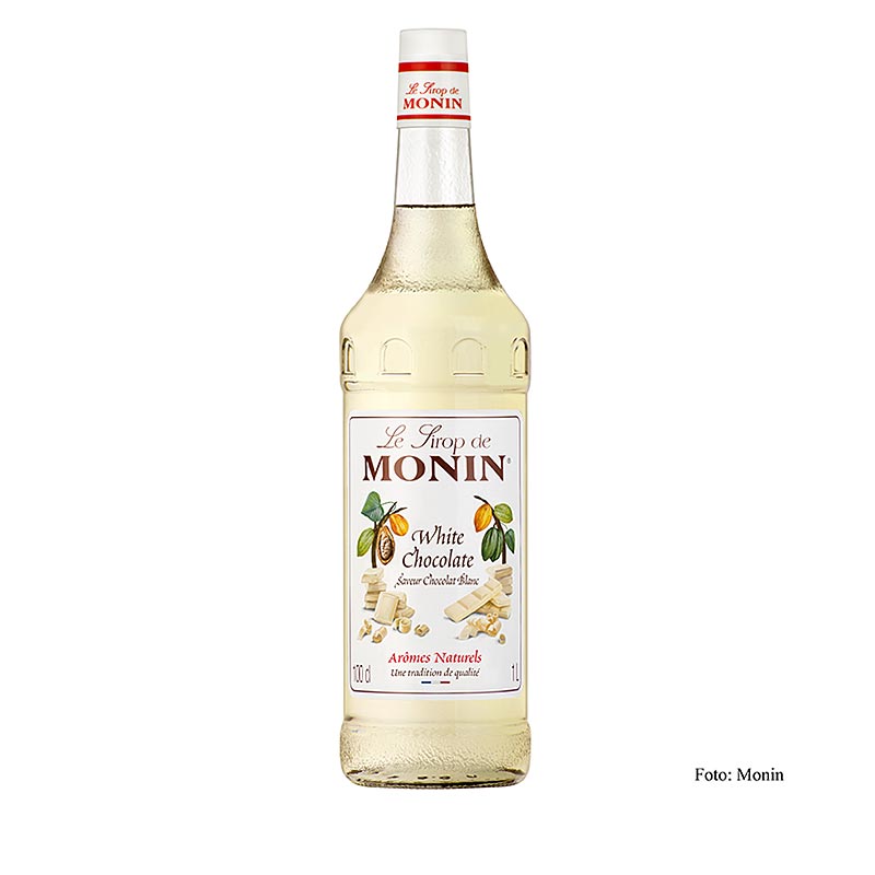 Monin White Chocolate Syrup 1:8 - 1 litre - Bottle