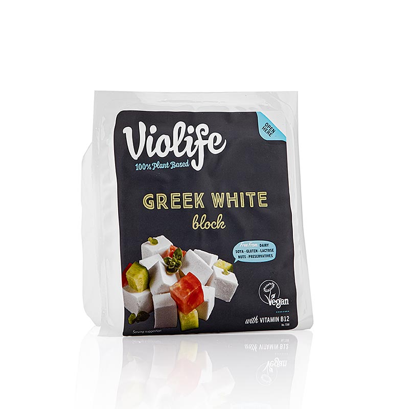 Violife - Blanc grec, alternative vegetalienne au fromage feta - 400g - vide