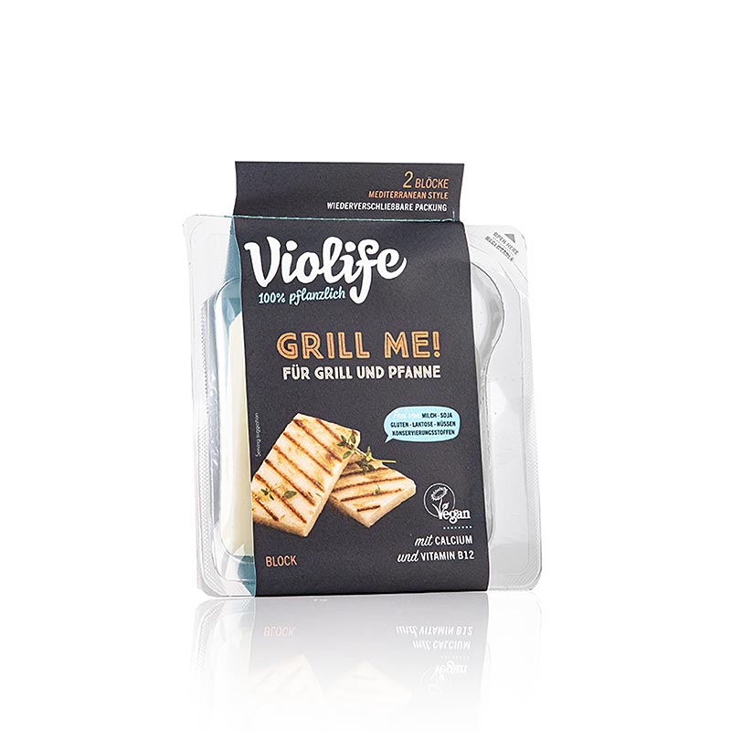 Violife - Grill Me! mediterranean Style, vegane Grillkäsalternative - 160 g - Schachtel