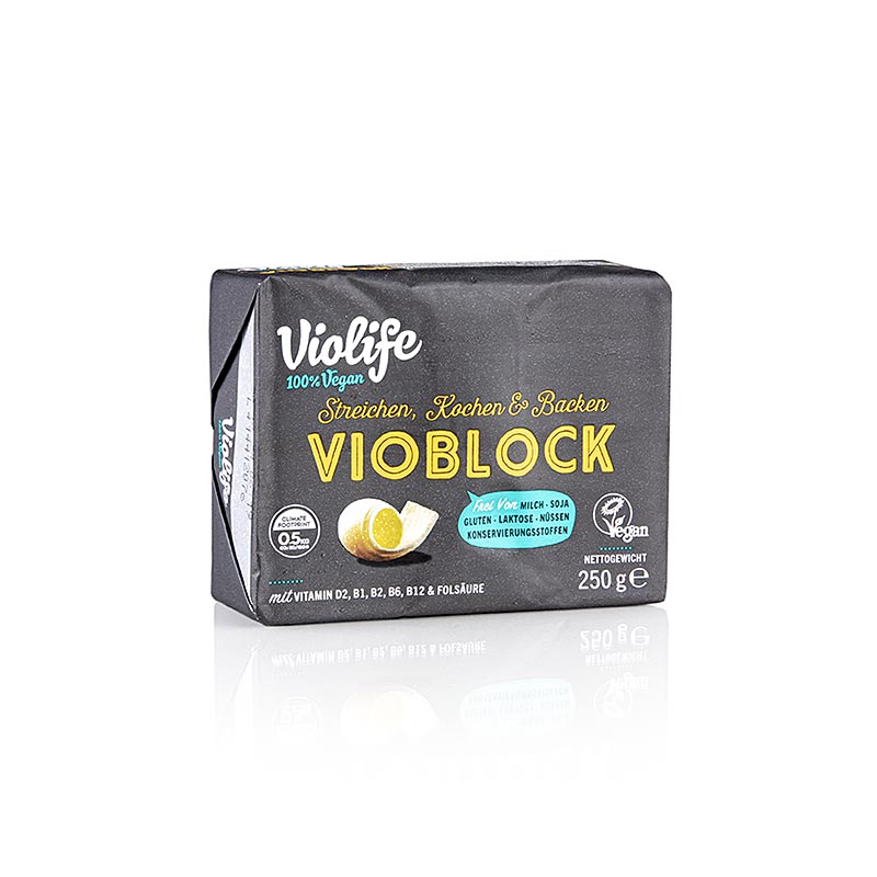 Violife - Vioblock, vegaaninen voin vaihtoehto - 250 g - Paperi