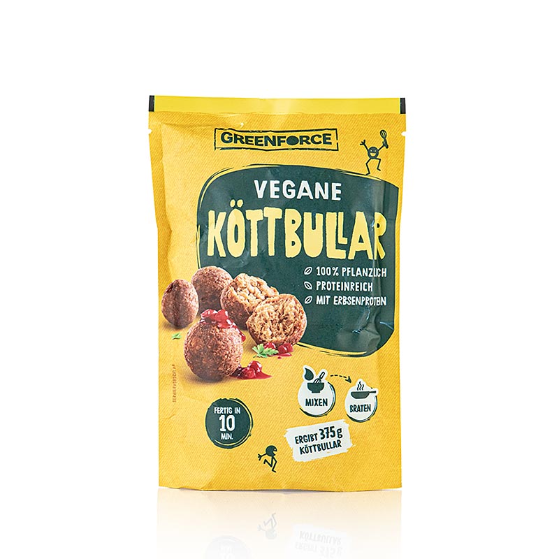 Greenforce Mix für vegane Köttbullar, aus Erbsenprotein - 125 g - Beutel