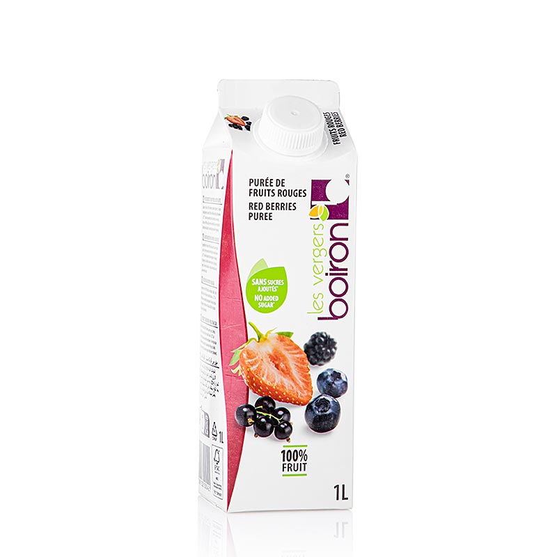 Boiron rode vruchtenpuree, gepasteuriseerd - 1 l - Tetra Pak